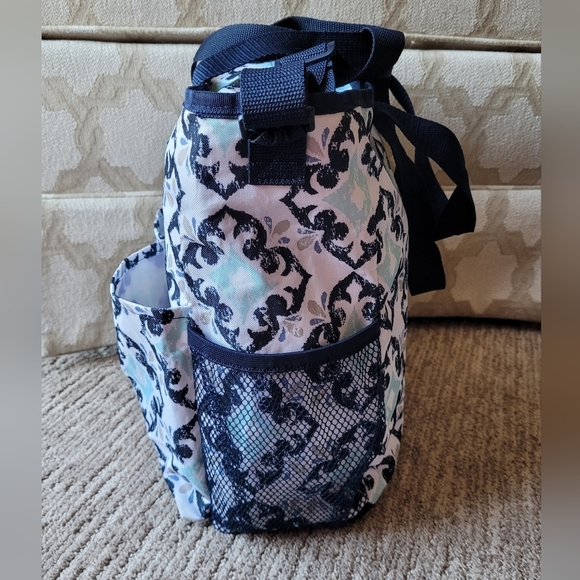 THIRTY ONE CROSSBODY ORGANIZING TOTE BAG FAB FLOURISH EMBROIDERED ELEPHANTS - Picture 5 of 13